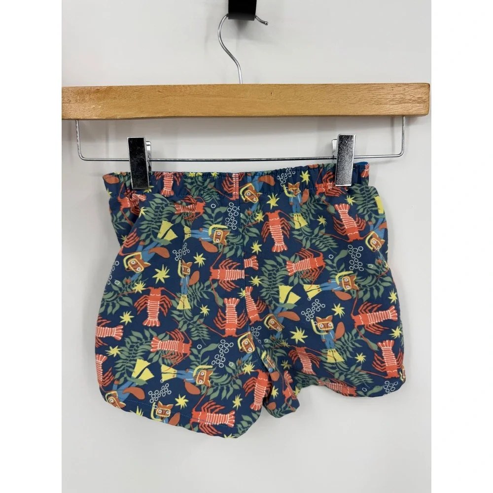 Patagonia baby Baggies Shorts Kids 2T Blue Lobster Scuba Fox Print 60279SP24